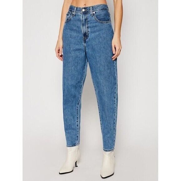 Levis High Loose Taper Jeans Womens 29x29 Medium Wash High Rise 178470004 - Picture 1 of 5